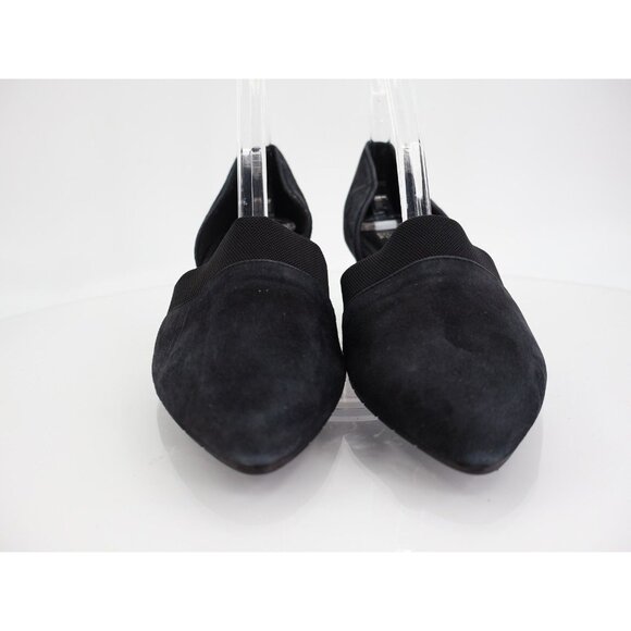 Eileen Fisher Womens Hilly Pumps Block Wedge Pointed Toe Black Suede Size 7.5 - Picture 3 of 14